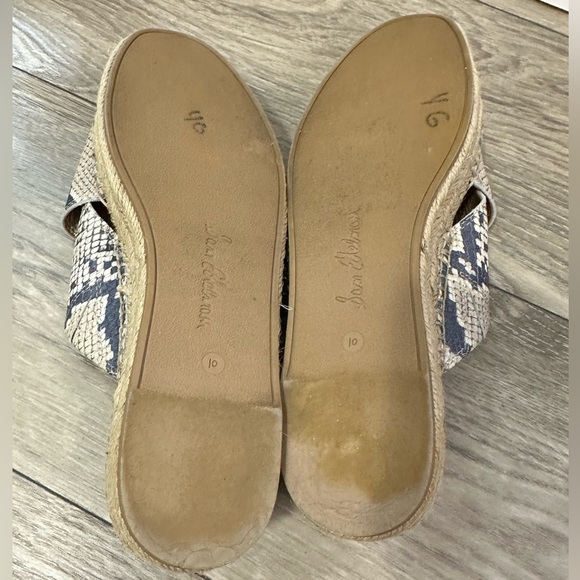 Sam Edelman Gray and Cream Wedge Sandals - Picture 8 of 9